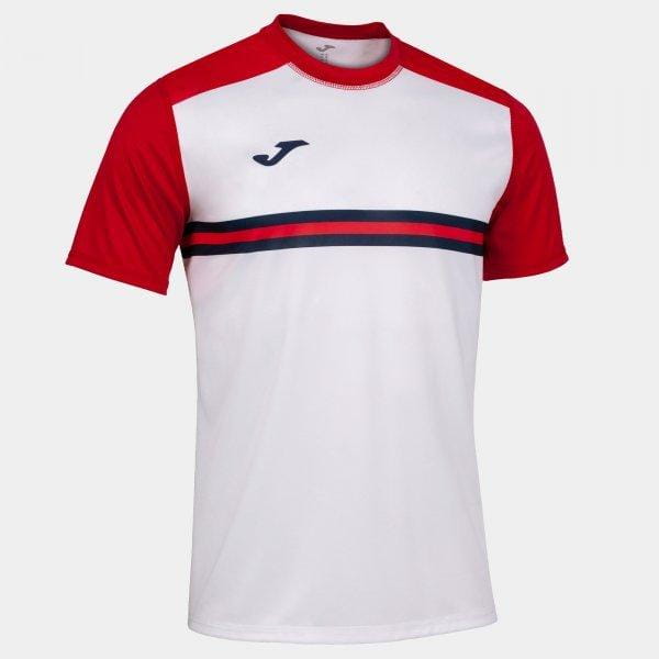 Pánské tričko Joma Hispa IV Short Sleeve T-Shirt White Red