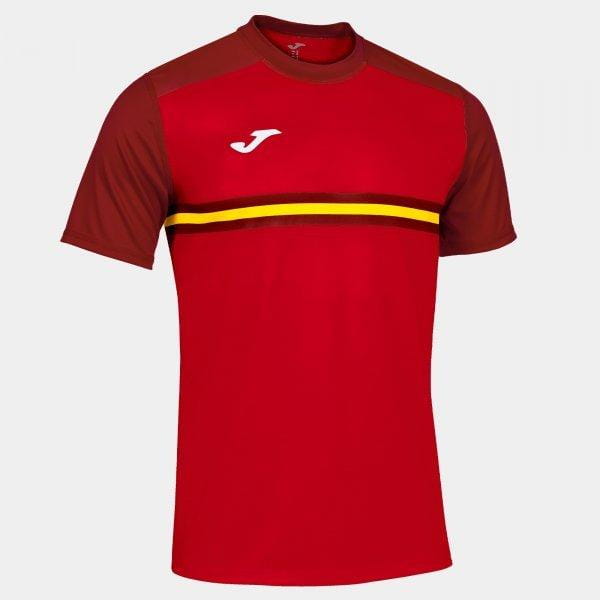T-shirt pour homme Joma Hispa IV Short Sleeve T-Shirt Red