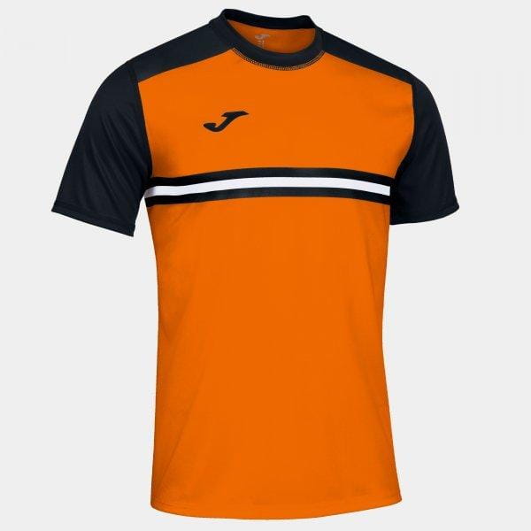 T-shirt pour homme Joma Hispa IV Short Sleeve T-Shirt Orange Black