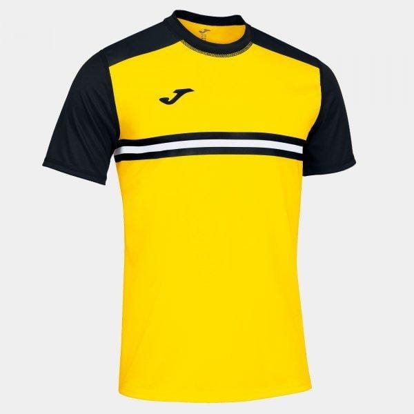 Pánské tričko Joma Hispa IV Short Sleeve T-Shirt Yellow Black