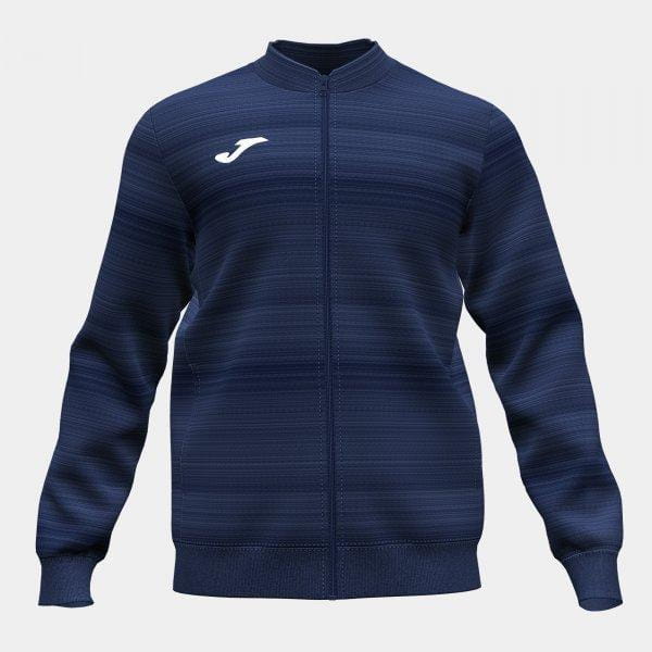 Moška majica Joma Grafity III Full Zip Sweatshirt Navy