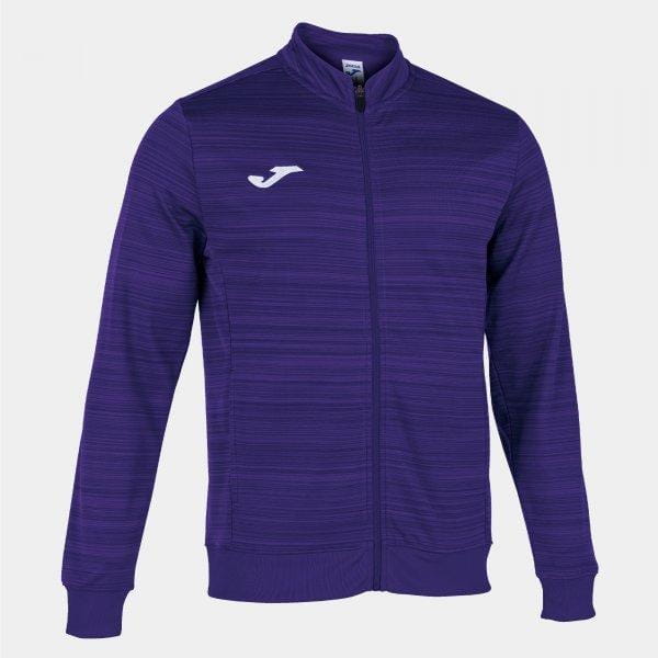 Moška majica Joma Grafity III Full Zip Sweatshirt Purple