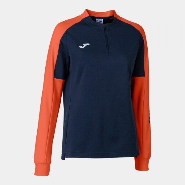 Sweatshirt für Frauen Joma Eco Championship Sweatshirt Navy Fluor Orange