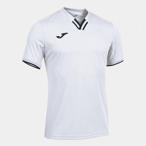 Tricou pentru bărbați Joma Toletum IV Short Sleeve T-Shirt White Black