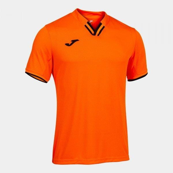 Férfi póló Joma Toletum IV Short Sleeve T-Shirt Orange Black