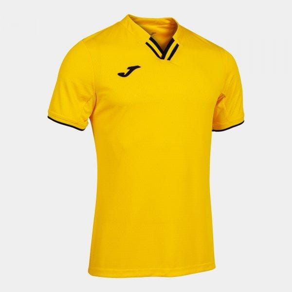 T-shirt pour homme Joma Toletum IV Short Sleeve T-Shirt Yellow Black