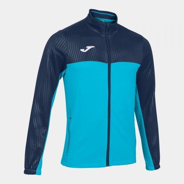 Sweat-shirt pour homme Joma Montreal Full Zip Sweatshirt Fluor Turquoise-Navy