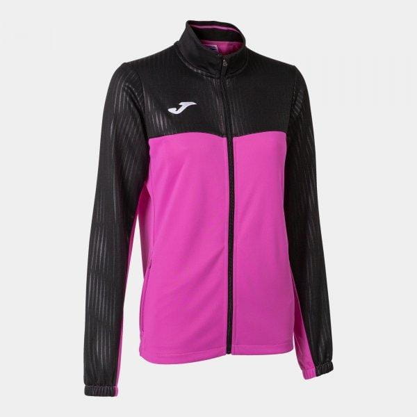 Dámská mikina Joma Montreal Full Zip Sweatshirt Fluor Pink Black