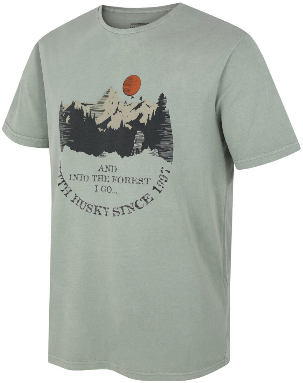 Herren-T-Shirt aus Baumwolle Husky T-Shirt Cotton Tee Forest M