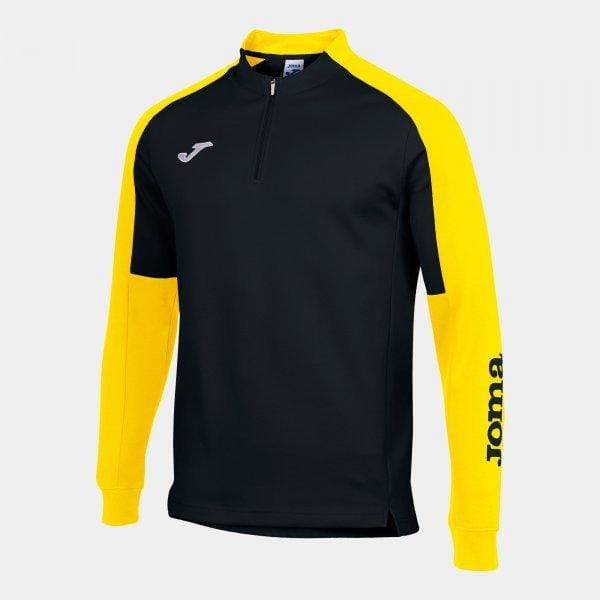 Pánska mikina Joma Eco Championship Sweatshirt Black Yellow