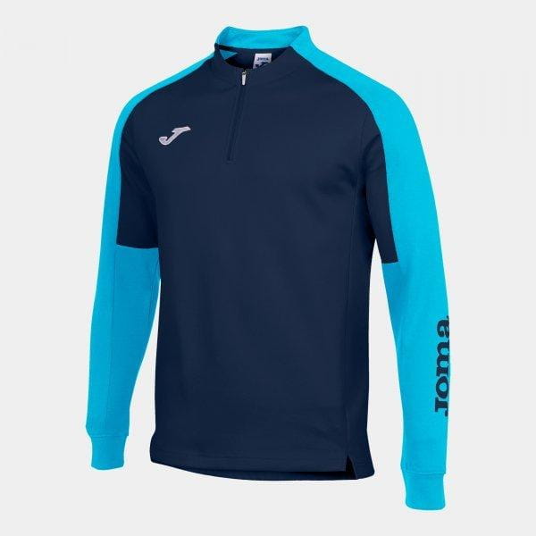Pánska mikina Joma Eco Championship Sweatshirt Navy Fluor Turquoise