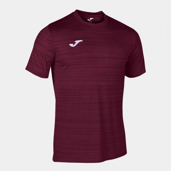 T-shirt pour homme Joma Grafity III Short Sleeve T-Shirt Burgundy
