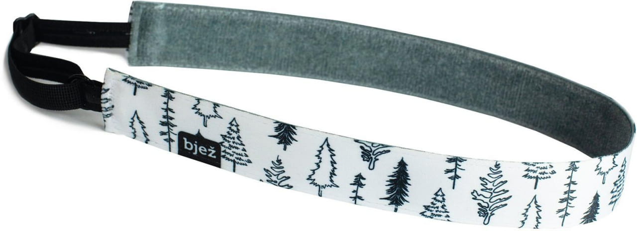 Стилна лента за глава 25 мм Bjež Headband Tree White