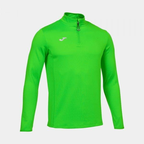 Heren sweatshirt Joma Running Night Sweatshirt Fluor Green