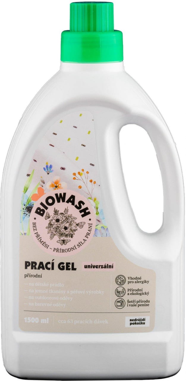 Uniwersalny żel myjący BioWash Prací gel přírodní, 1500 ml