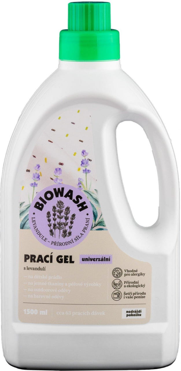 Uniwersalny żel myjący BioWash Prací gel levandule, 1500 ml