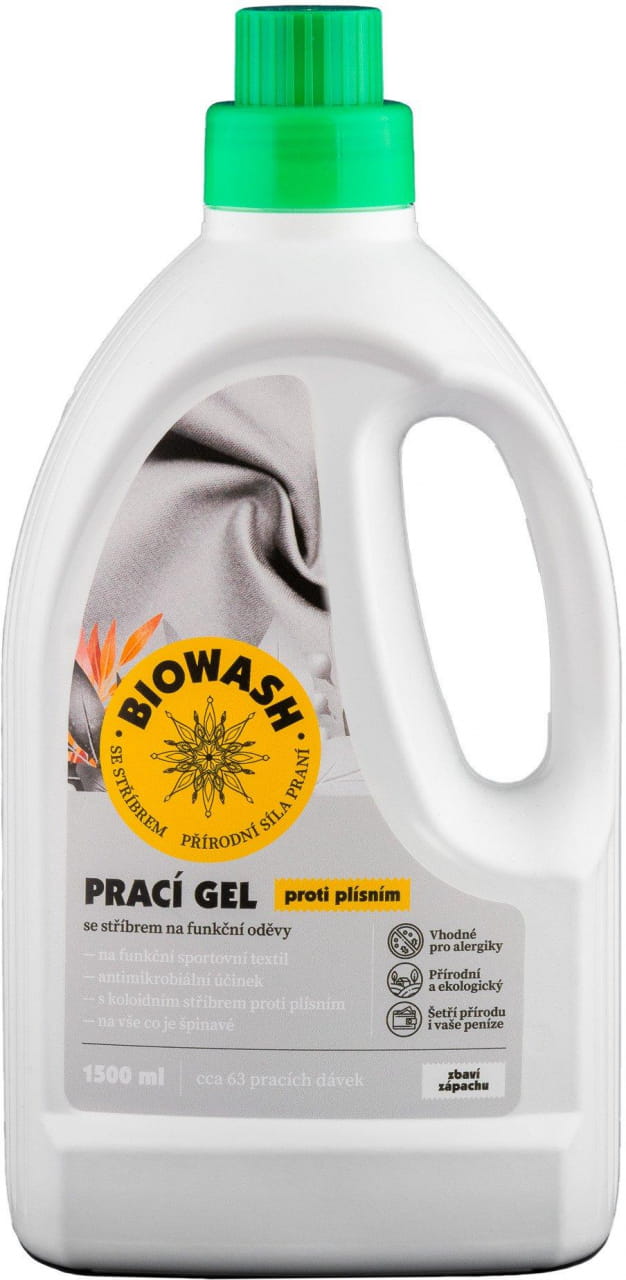 Univerzális mosógél BioWash Prací gel stříbro, 1500 ml
