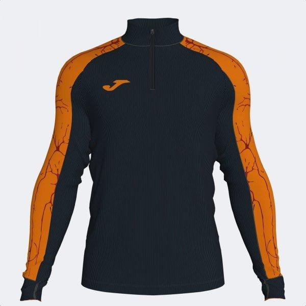 Sweatshirt für Männer Joma Elite Ix Sweatshirt Black Orange