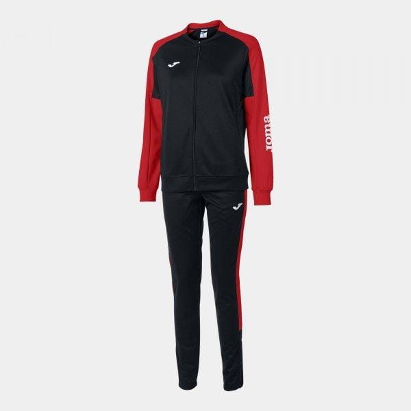 Vrouwenset Joma Eco Championship Tracksuit Black Red