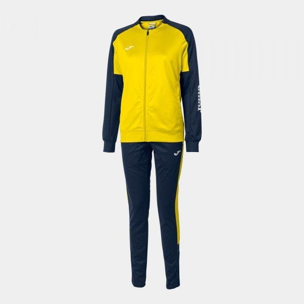 Комплект за жени Joma Eco Championship Tracksuit Yellow Navy