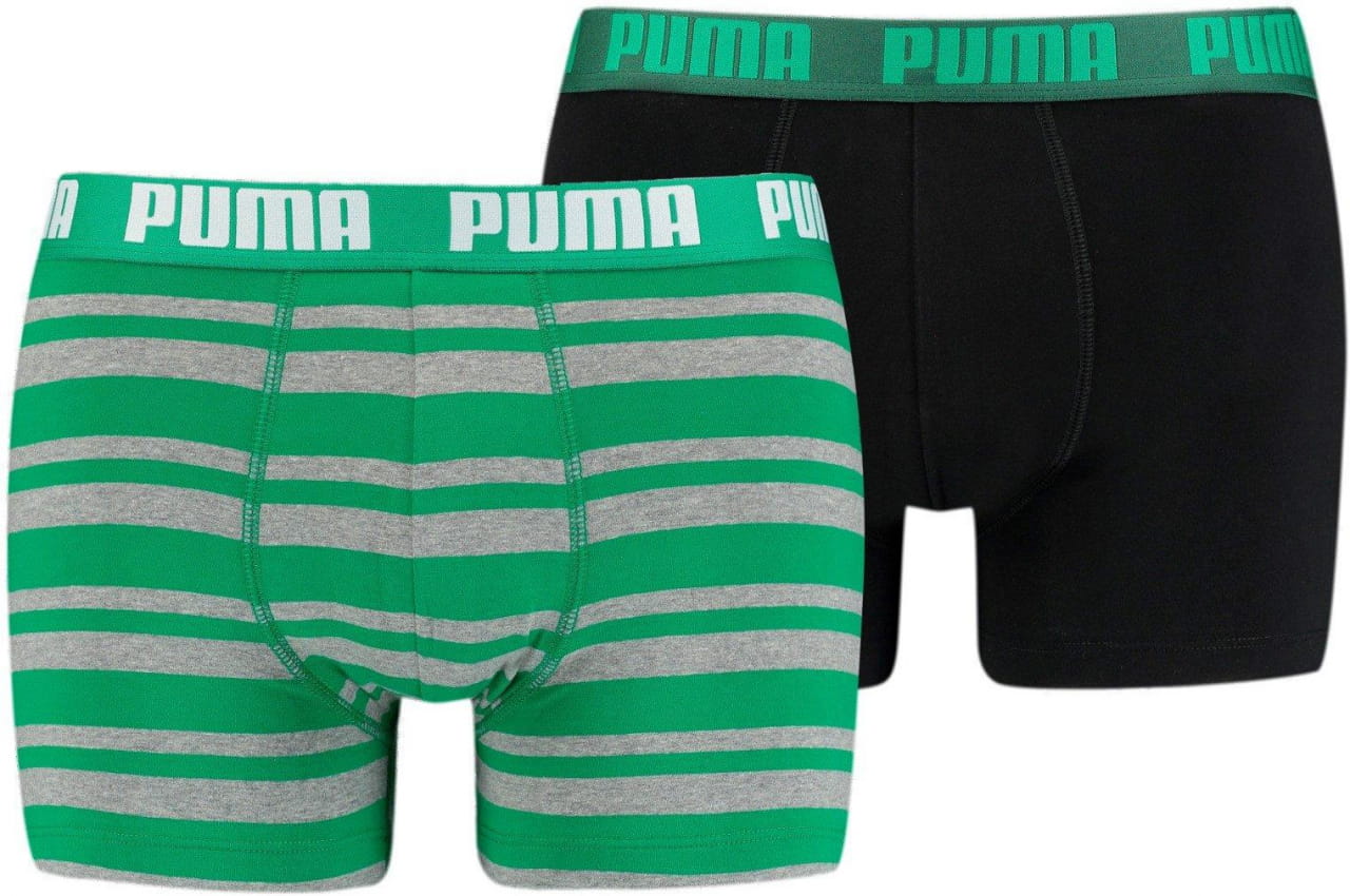 Boxeri pentru bărbați Puma Heritage Stripe Boxer 2P