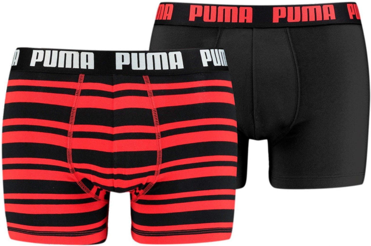 Boxeri pentru bărbați Puma Heritage Stripe Boxer 2P