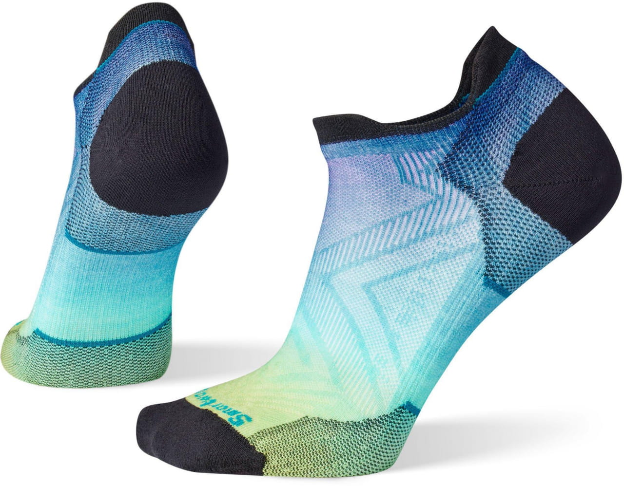 Dámské běžecké ponožky Smartwool W Run Zero Cushion Ombre Prnt La