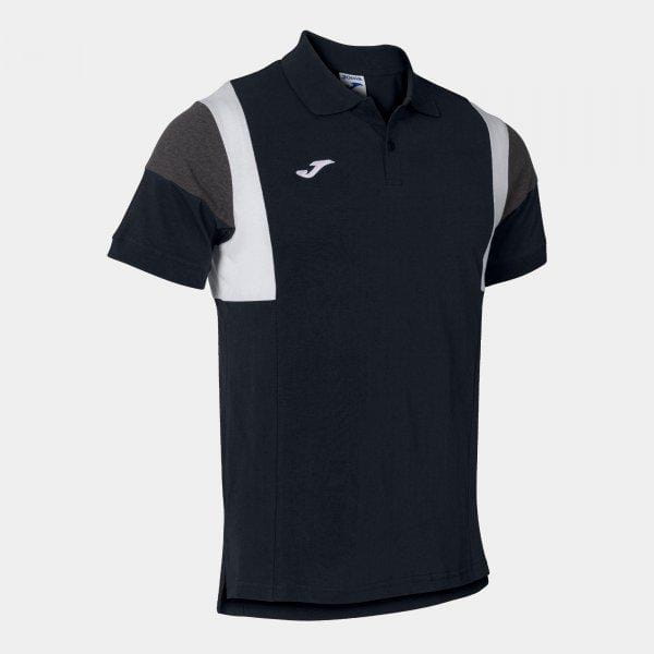 Freizeithemd für Männer Joma Confort III Short Sleeve Polo Black
