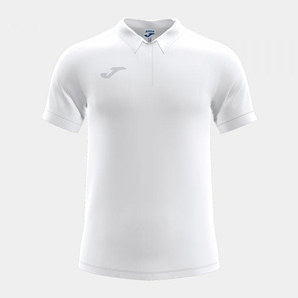 Tricou polo pentru bărbați Joma Pasarela III Short Sleeve Polo White