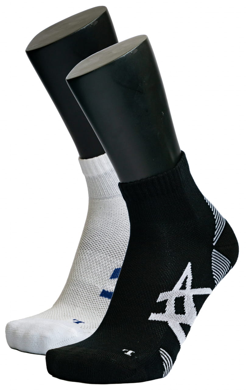 Unisexové běžecké ponožky Asics 2PPK Cushion Run Quarter Sock