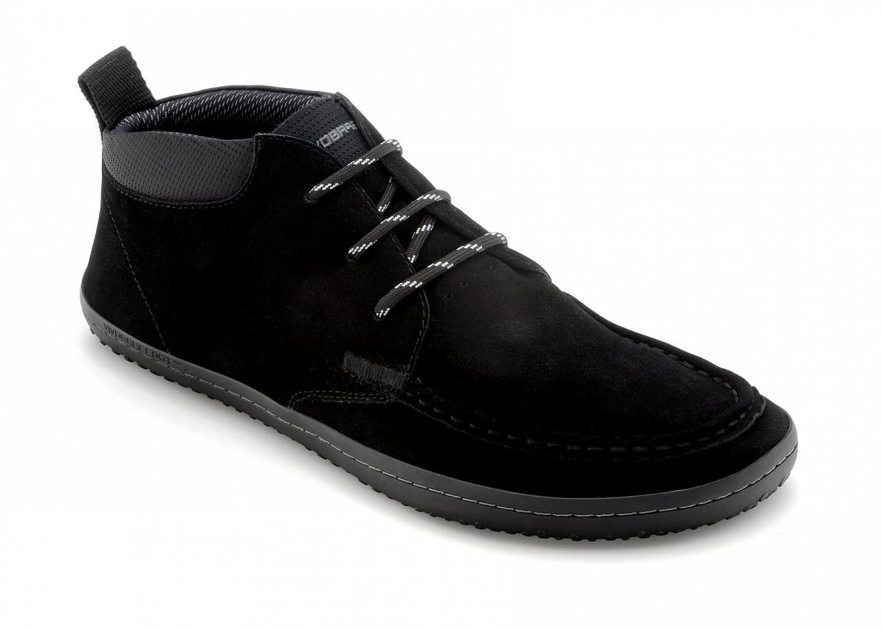 Pánská vycházková obuv Vivobarefoot DRAKE M Suede Black