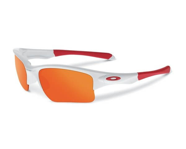 Sluneční brýle Oakley Quarter Jacket Pol White w/ Fire Irid