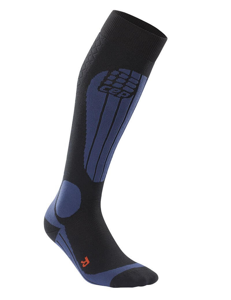 Ponožky CEP Lyžařské termo podkolenky dámské II černá / tmavě modrá