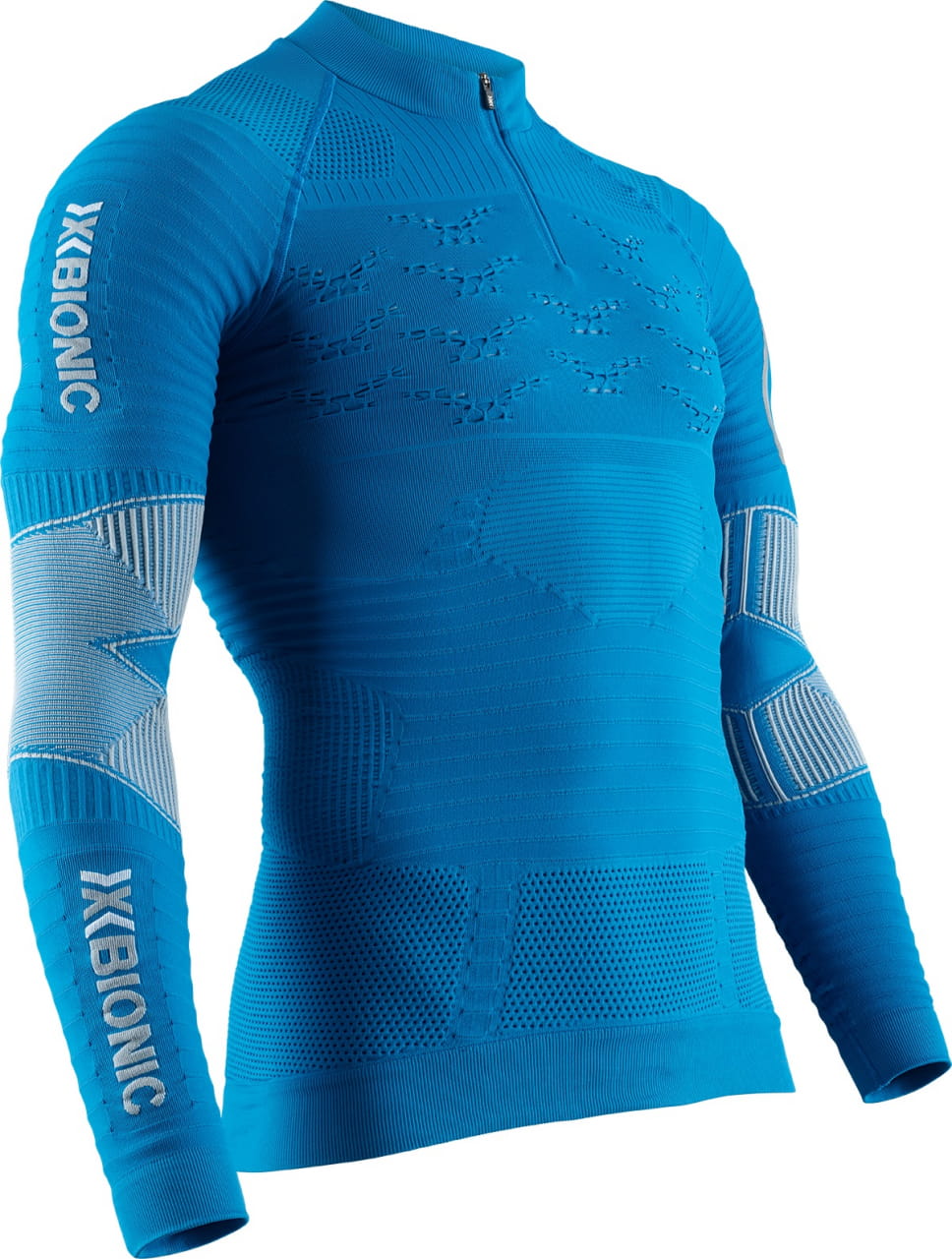 Camiseta de running para hombre X-Bionic Effektor 4.0 Trail Running Half Zip Lg Sl Men