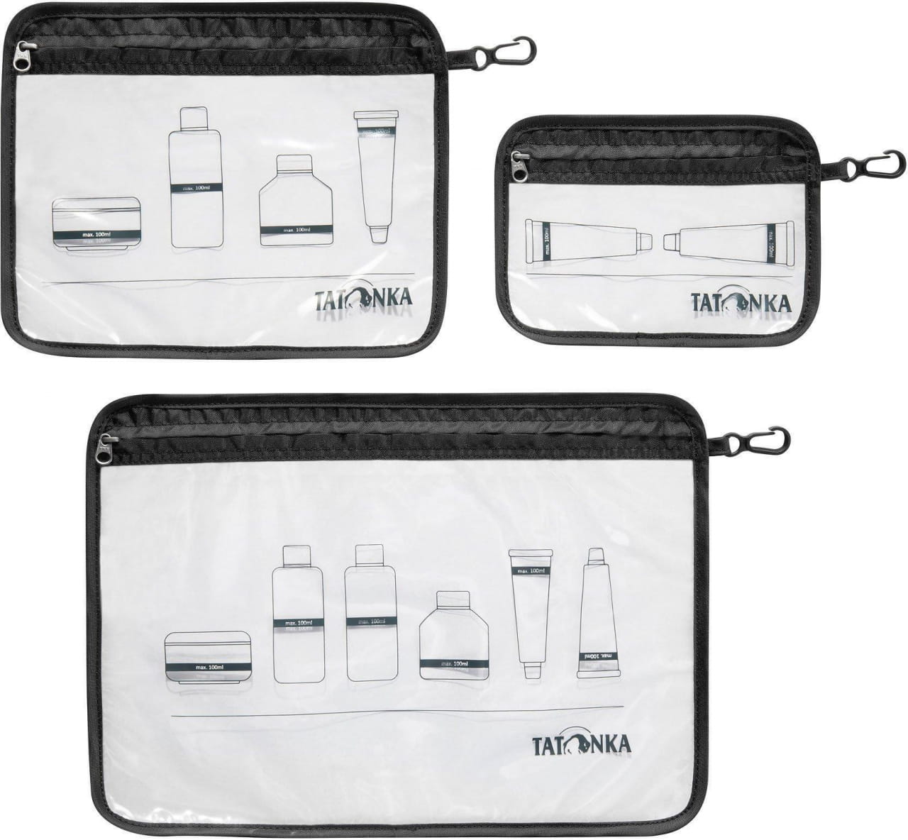Set transparante koffers Tatonka Zip Flight Bag Set