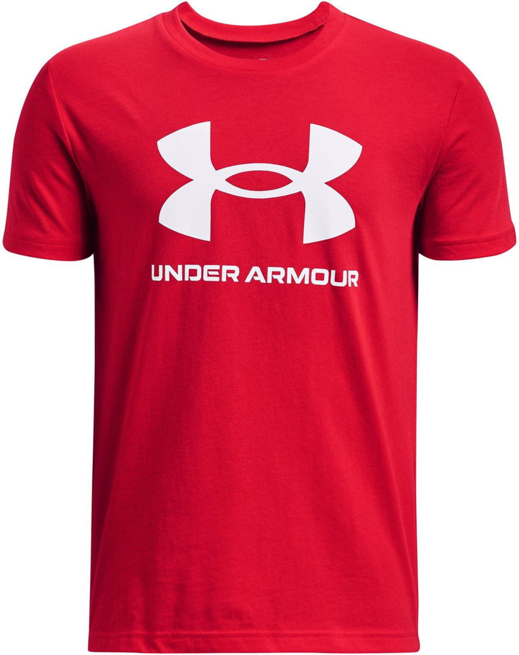 Detské tričko s krátkym rukávom Under Armour SPORTSTYLE LOGO SS-RED