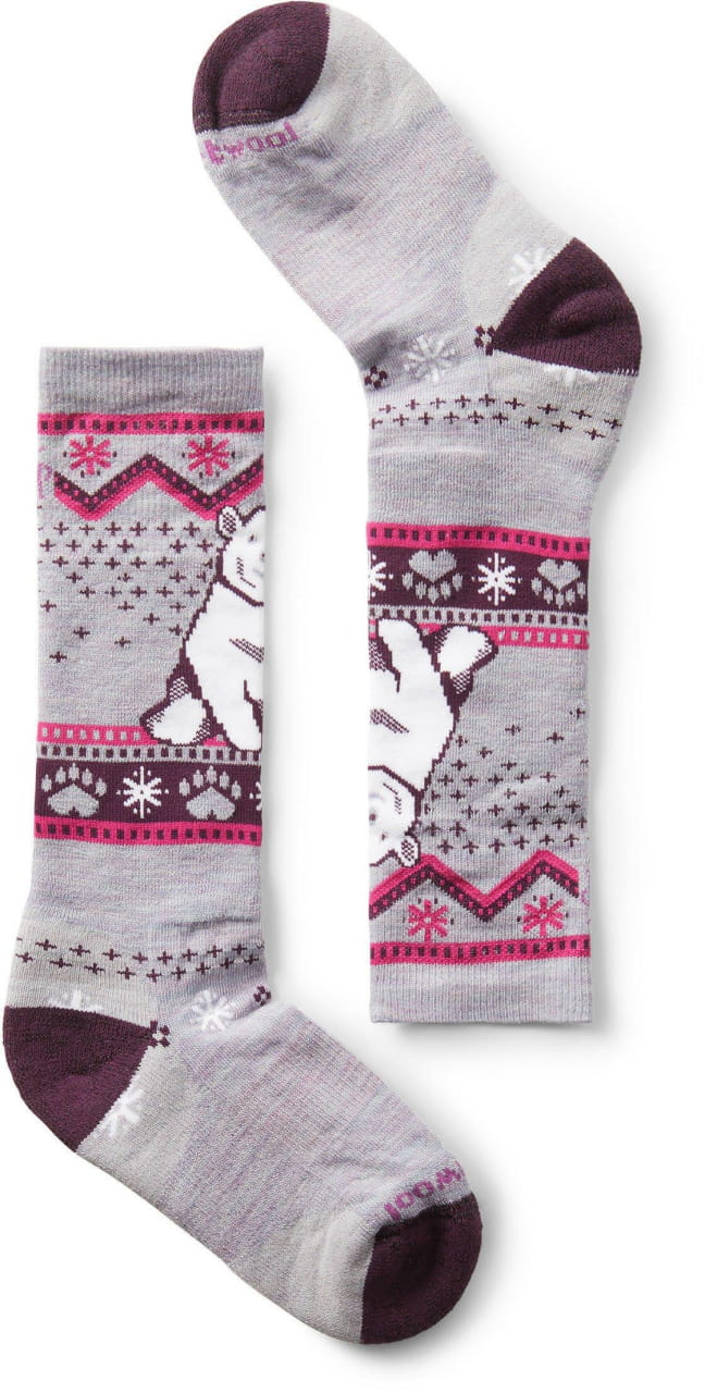 Detské športové ponožky Smartwool K Wintersport Fc Polar Br Ptrn Otc - Rec