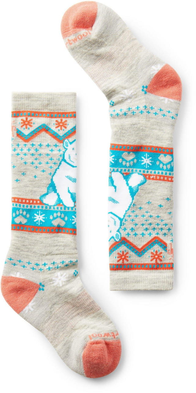 Dětské sportovní ponožky Smartwool K Wintersport Fc Polar Br Ptrn Otc - Rec