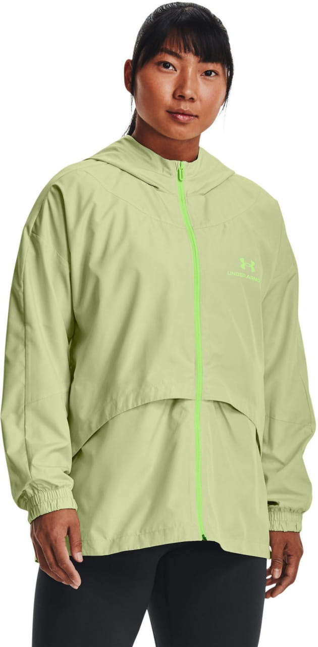 Dames sportjack Under Armour Rush Woven Nov Jacket-GRN