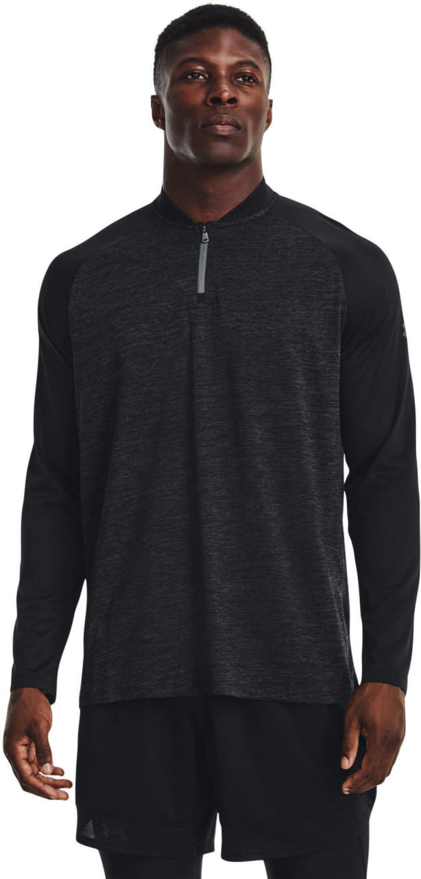 Heren sport sweatshirt Under Armour Tech 2.0 Novelty 1/4 Zip-BLK