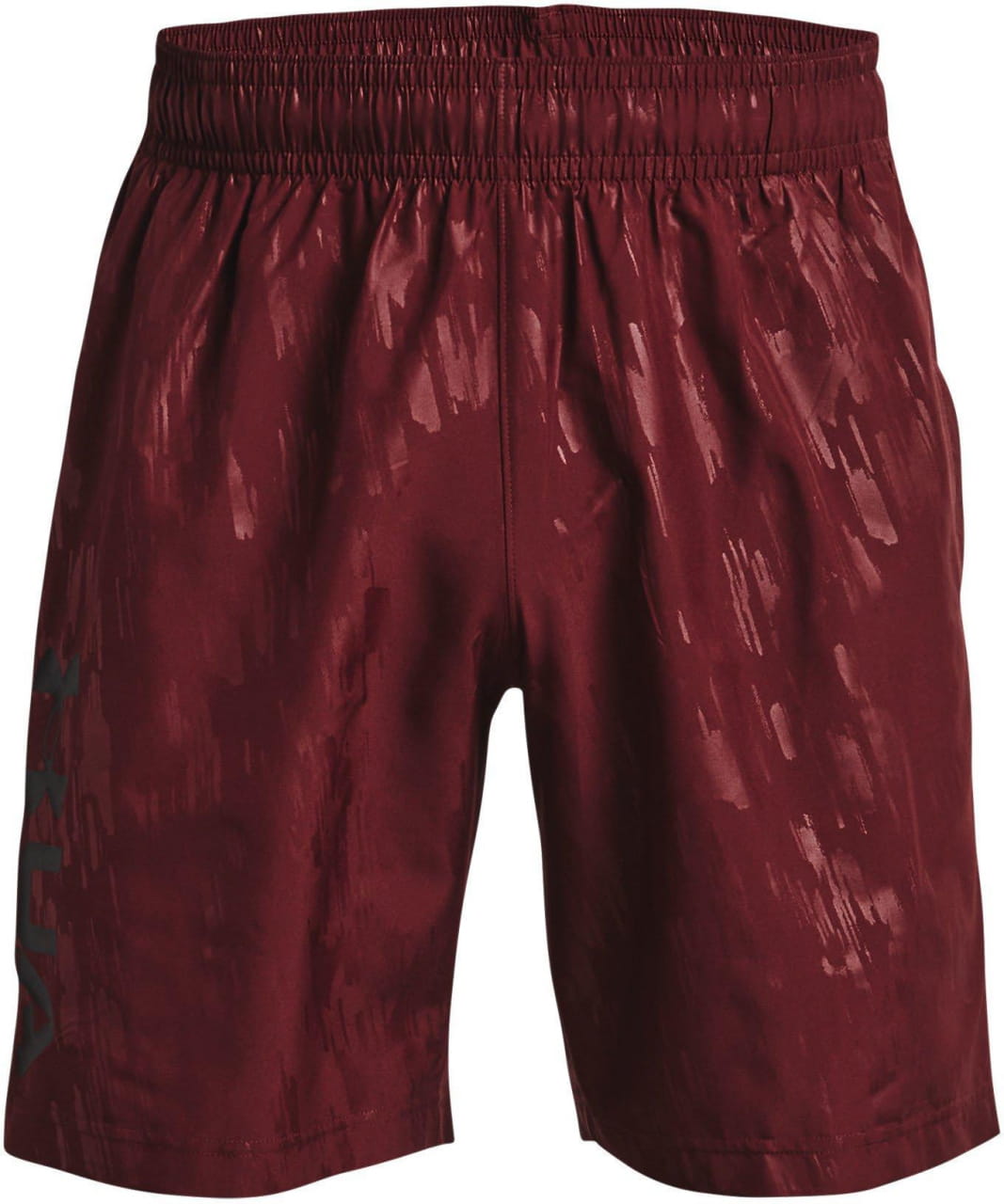 Pánske fitnes šortky Under Armour Woven Emboss Shorts-RED