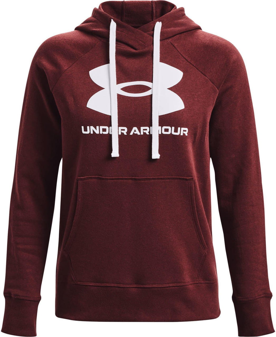 Sweat-shirt de sport pour femmes Under Armour Rival Fleece Logo Hoodie-RED