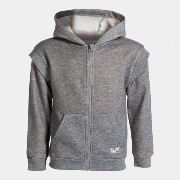 Sportliches Kinder-Sweatshirt Joma Lion Zip-Up Hoodie Melange Grey