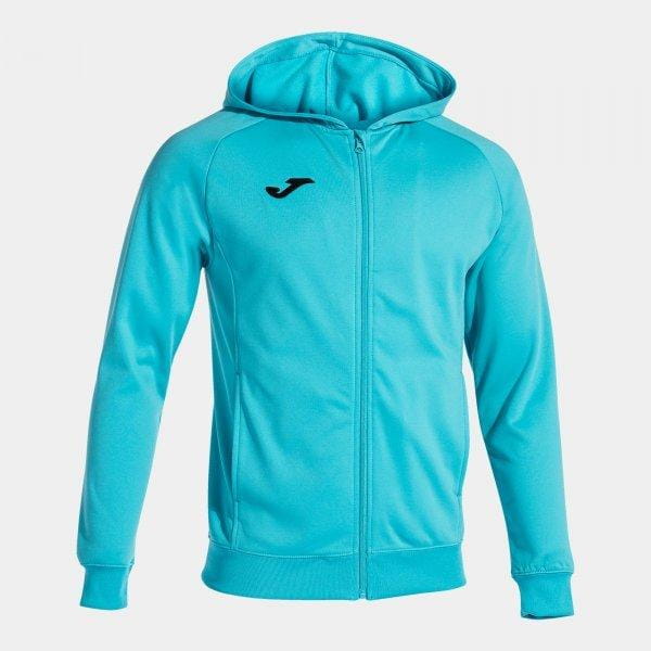 Sportliches Herren-Sweatshirt Joma Menfis Zip-Up Hoodie Fluor Turquoise