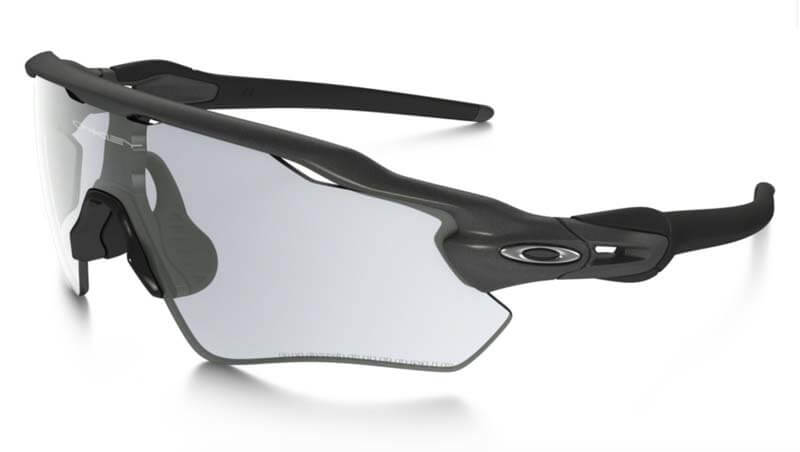 Unisex sport szemüveg Oakley RADAR EV PATH STEEL CLEAR BLACK IRIDIUM PHOTOCROMATIC