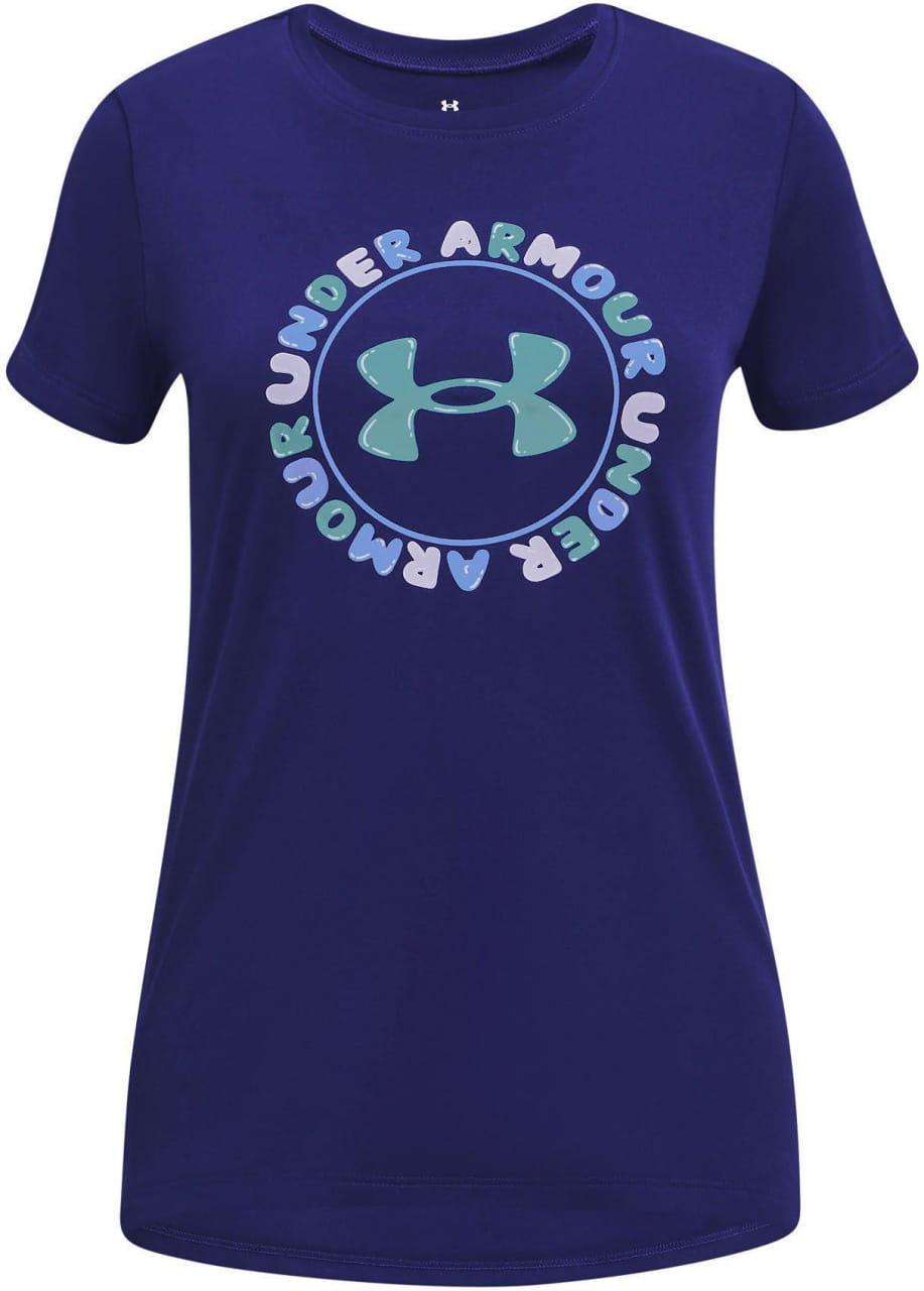 Detské športové tričko Under Armour Tech Wordmark SSC-BLU