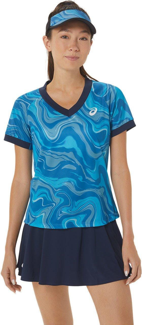 Camiseta de tenis para mujer Asics W Match Graphic SS Top