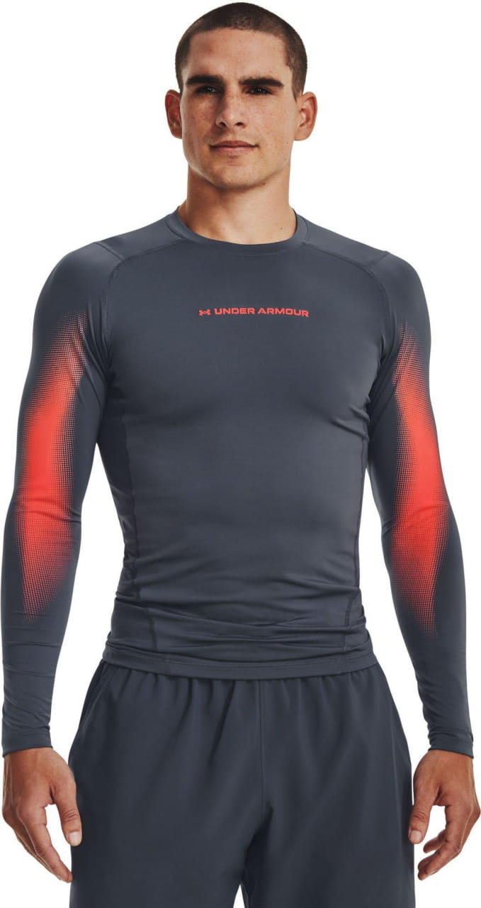 Heren sportshirt Under Armour HG Armour Novelty LS-GRY