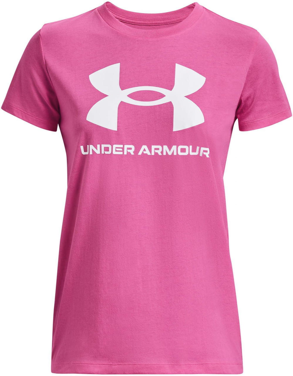 Sporthemd für Frauen Under Armour SPORTSTYLE LOGO SS-PNK
