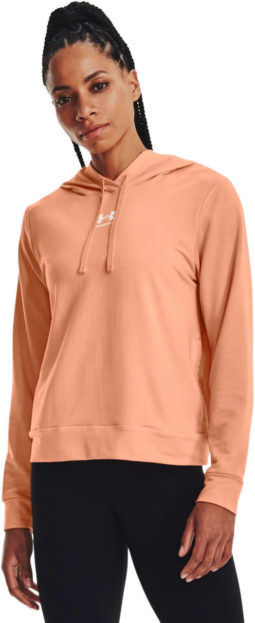 Sudadera deportiva de mujer Under Armour Rival Terry Hoodie-ORG